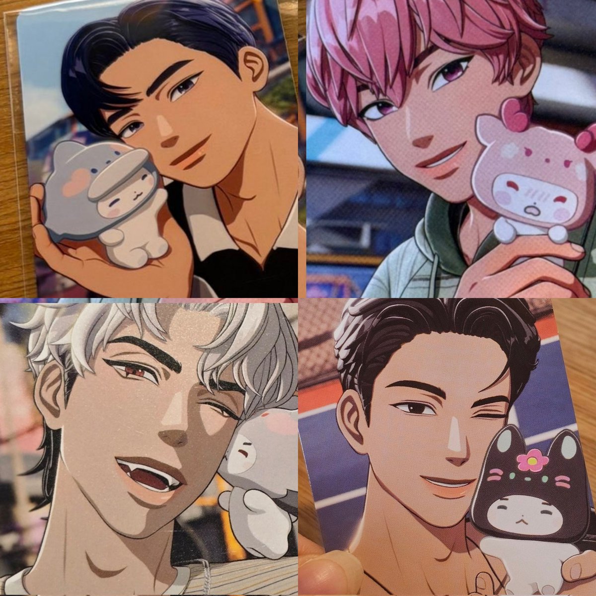 asterumidol's tweet image. plave with meumemimu pc collection are completed 🥹🥹🥹