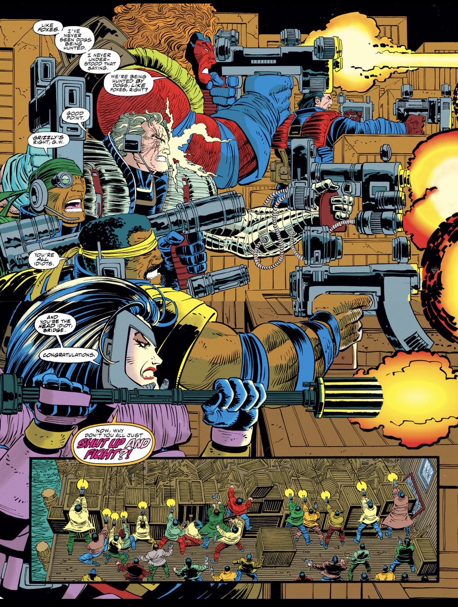 Daily_Cable's tweet image. Cable in Cable: Blood &amp;amp; Metal #2
Art by: @JrRomita 

#Cable #marvel #marvelcomics #art #comics #90scomics #90smarvel #90sxmen #comicart #xmen #xforce #mutants #90s #dailyCable #Cableaday #MutantMonday