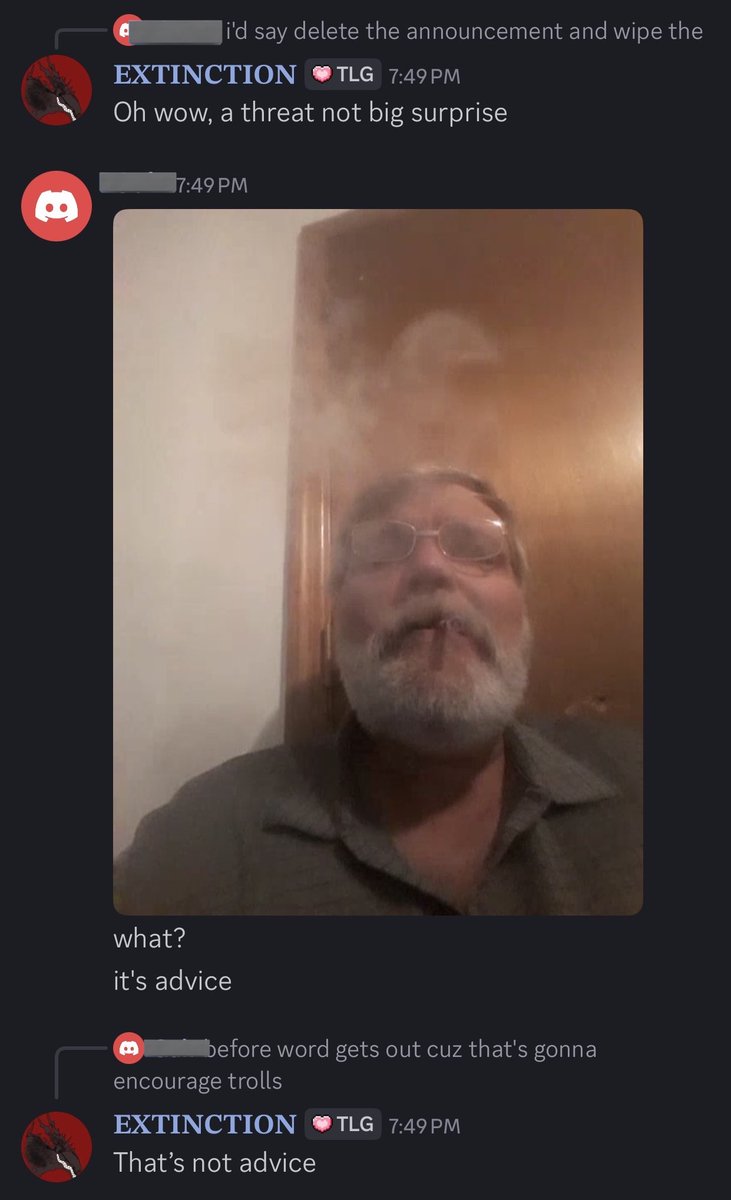 Once again another member of Sammie’s community came into my server on a burner account and threatened to have cops show up to my place again, wasting police resources.

Sammie, I am BEGGING you. Please calm down your community, please calm down your fans.

You and your fans have