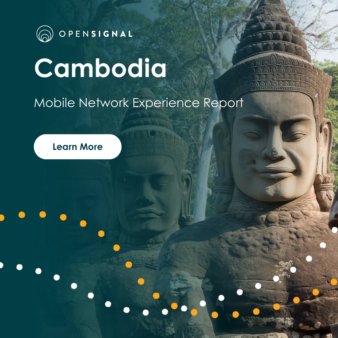 opensignal's tweet image. Interested in how Cambodia's mobile networks are performing? 

We’ve analyzed real-world data on download speeds, availability and coverage,  — and ranked the country's three main operators.
👉 hubs.la/Q0413lCt0

#MobileExperience #NetworkPerformance #5G #Telecoms