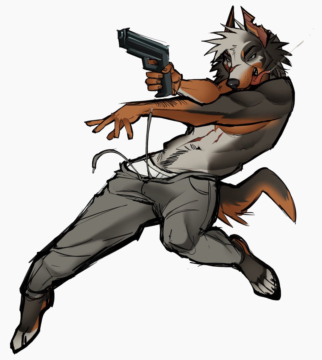 desquintos's tweet photo. WIP COMM for @catonaroofto_p 
i really like it so far  (including my reference) https://t.co/3WDXllGDZ6