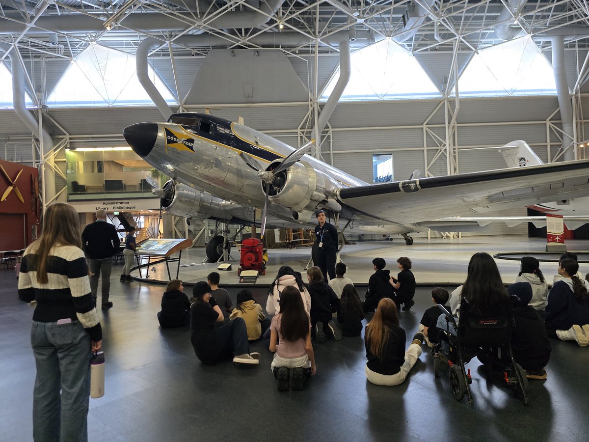 CorpusOCSB's tweet photo. Our Gr. 6s had an incredible day at the Canadian Air and Space Museum. The highlight was the hands-on labs where students built their own model ✈️. The best part? Getting to test them in the wind tunnel. Ah, the beauty of physics. Thx to Mr. Deacon for organizing!#ocsbSTEM #ocsb https://t.co/EJru9PC3bq