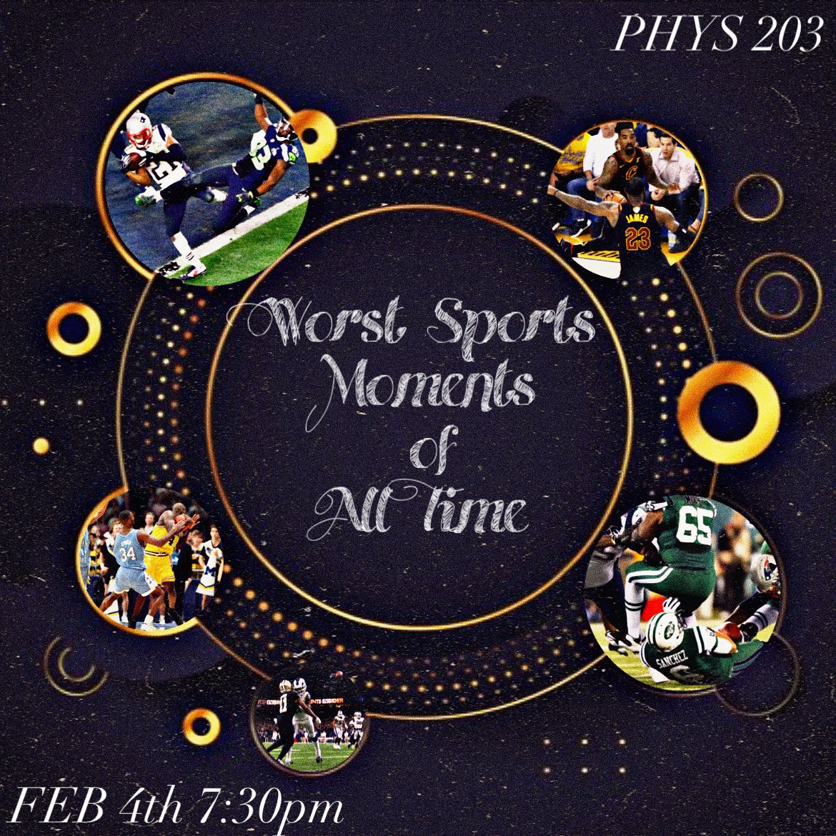 SA_Purdue's tweet photo. WORST OF ALL TIME IS BACK: Sports Moments Edition!!
This Wednesday at 7:30pm in PHYS 203 don’t miss being a part of deciding what is the worst sports moment of all time‼️ https://t.co/V8bXRZ5goU