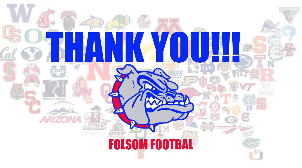 CoachScottRob's tweet photo. Wanted to say thank you to the 90+ college coaches that have been to campus to recruit @FolsomBulldogFB players it means the world to us appreciate each and everyone of you #GoBullDogs 🔴🔵 

@coach_angel3 https://t.co/nI5LNLINY7
