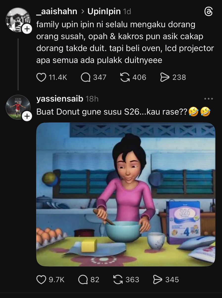 kamaghul's tweet image. Macamtu je kita kena tipu dengan upin ipin 😭