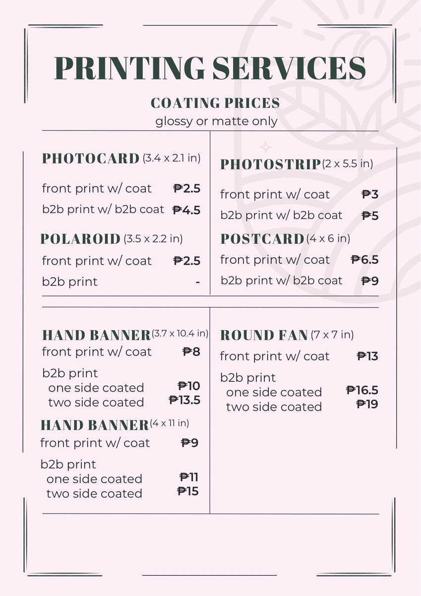 blmingprnt's tweet photo. blmingprnt's printing services is now open for FEBRUARY batch 🍡

:open for bulk, rush &amp; customized! 

ORDER FORM
https://t.co/Mi3KV3AqrM

⌗ wts lfb photocard polaroid round fan hand banner postcard treasure BINI sb19 concert enhypen nct dream seventeen txt ive exo twice riize https://t.co/lA6mRZs4V0