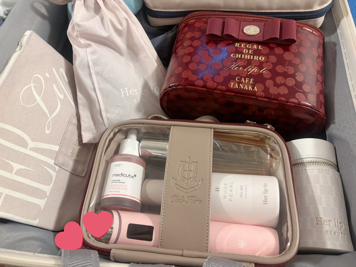 パッキング中に気づいたらHerliptoばっかりで思わず📷🫧カフェタナカの