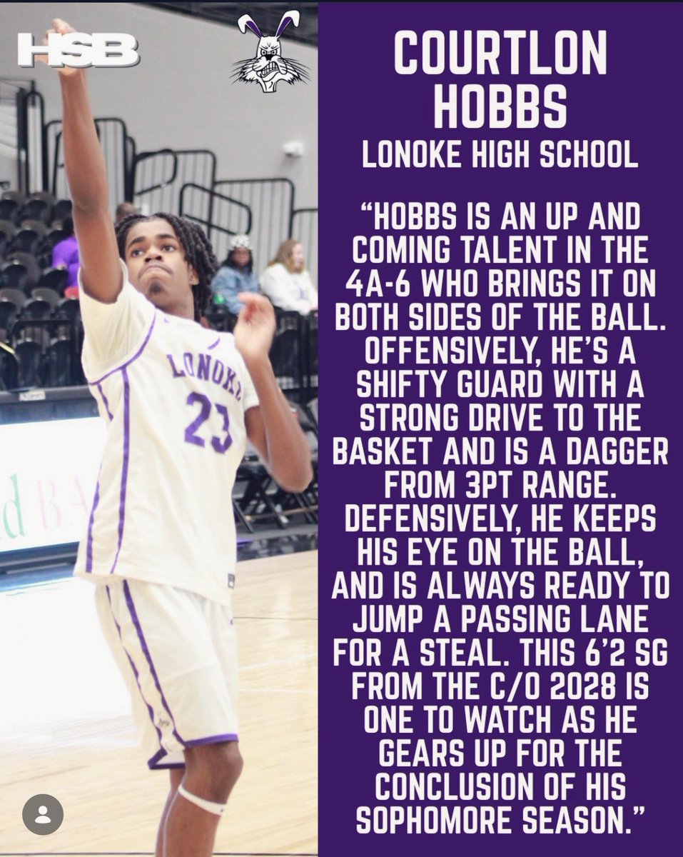 __courtlonhobbs's tweet image. Thank you HSB for the write-up✍🏽
@VortexSportsARK @mosesk225 @GradyMajors @ARPrepSports 
@tctabler @PrepHoops_AR @mdowneyATU @SaeQuahnRogers_