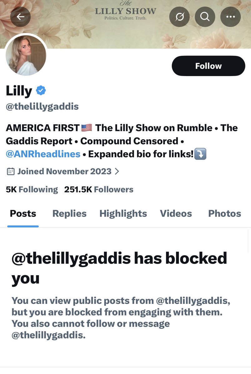 flames1488's tweet photo. Guess she didn’t like the truth🤣 https://t.co/pe7kFBFWYV