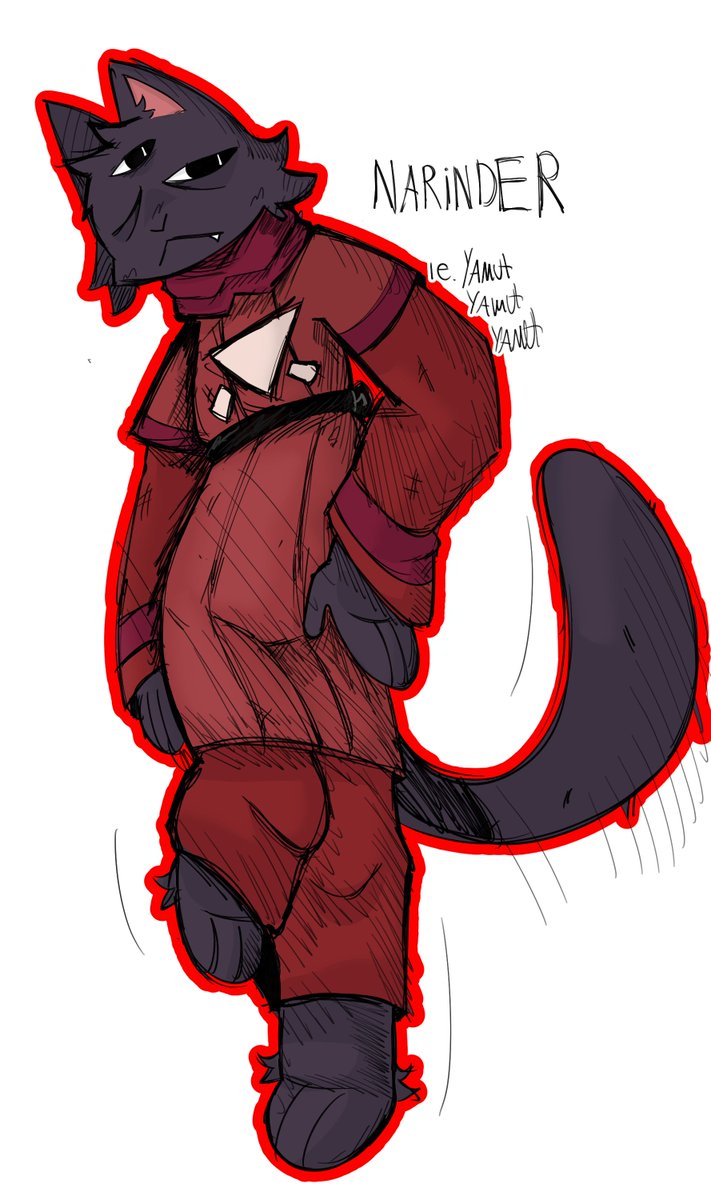 egyamut's tweet photo. #Cultofthelamb #cotl narinder design from some cotl drawings im making. ill probably update the clothing later and change his height https://t.co/epW0SRAwNR
