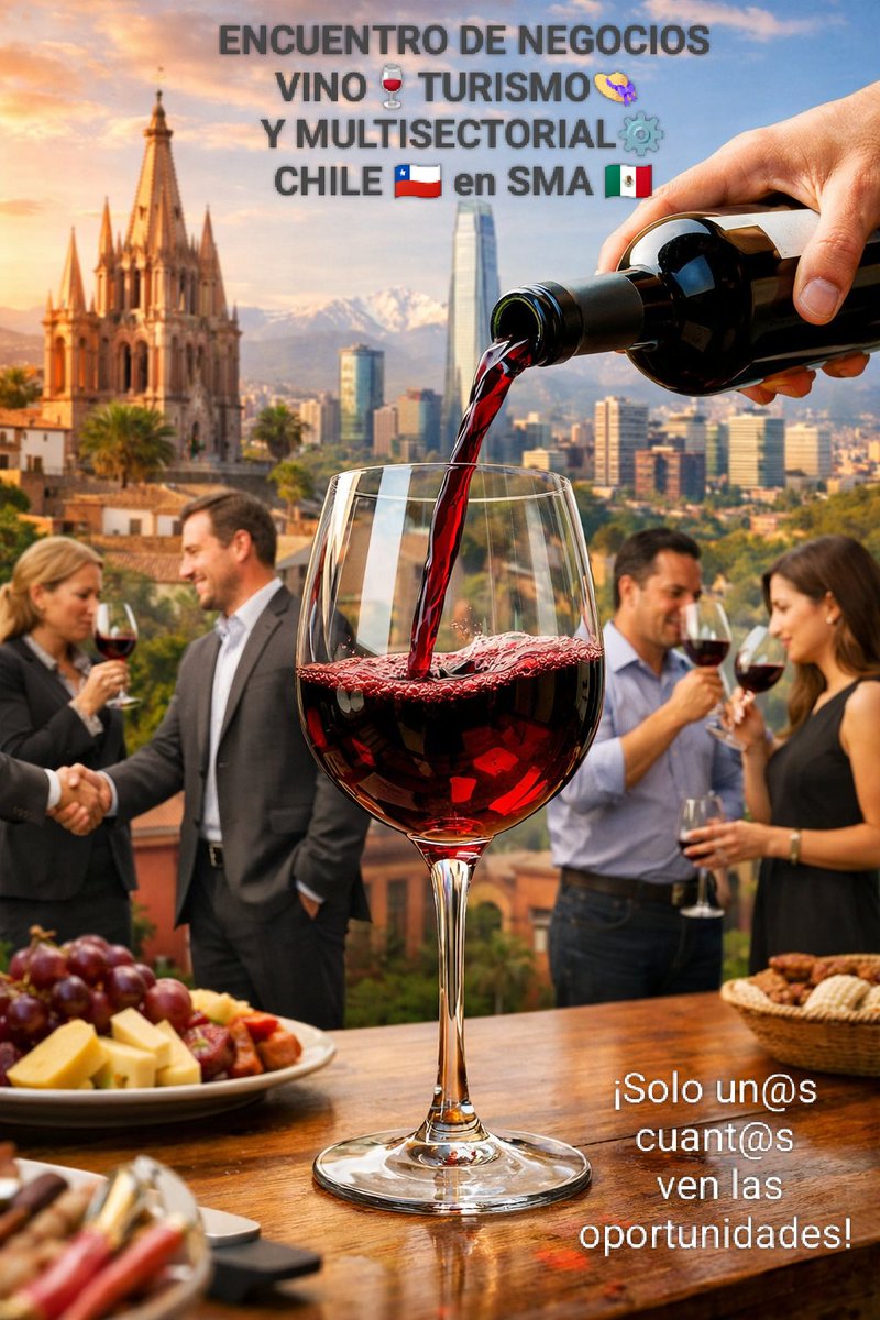 CorpSenoroMX's tweet photo. Vino🍷 Turismo 🏔️ y una interesante agenda multisectorial ⚙️ ¡Están listos para arribar desde #Chile 🇨🇱 hasta el #bajio ..exclusivamente para #sanmigueldeallende 🇲🇽 #gto

FORO CATA-HIGH LEVEL con un TOQUE de TURISMO y DE NEGOCIOS. 
 
ℹ️ Info. DM 
📌  @turismo_sma @ImagenInfoBajio @PP_BAEZ @GobMunicipalSMA @LauMorenoRodri @EmbaMexChi @economiagente @CristinaVsenor @VinoMX #bajio #vinos #sma  @DoloresHgoGto @AdrianBiz1 @VinedoSanMiguel  @cmv_mx @CANACOSanMiguel @vino_gto  @MiguelA67449860 #vino #Turismo #negocios