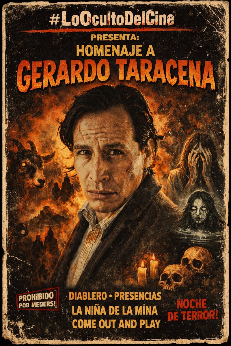 #cine #cinemexicano 
Hay actores que no solo interpretan personajes, los invocan.
Gerardo Taracena pertenece a esa estirpe. 
loocultodelcine.blogspot.com/2026/02/3-trab…