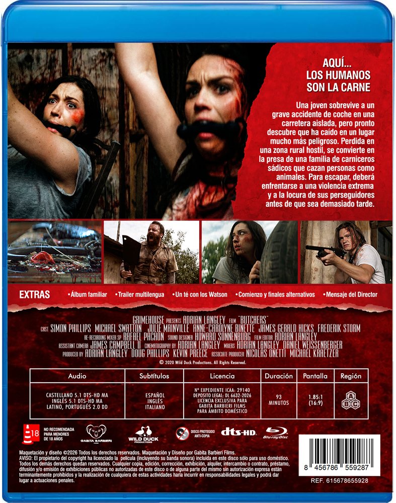FilmsGabita's tweet image. ¡Hola Guapis! Os dejamos FRONTAL y TRASERA del interior de nuestra edición de #Butchers (2020). Pronto aparecerá en Amazon. Entre tanto, podéis haceros con su preventa con funda numerada en GabitaBarbieriFilms.com .

Por supuesto viene cargaíta de #EXTRAS.