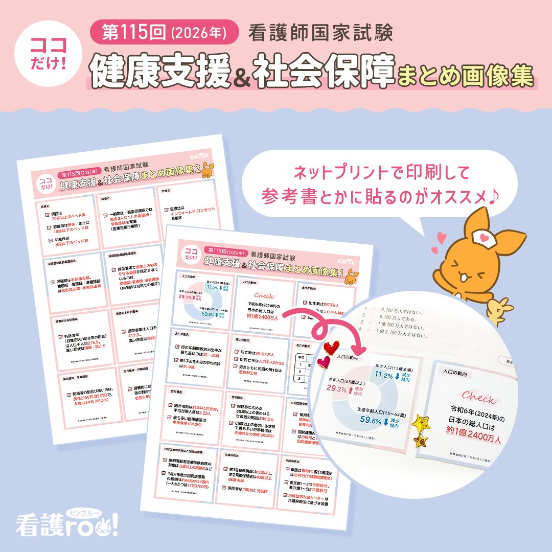 看護roo!国試@必修過去問 (@kangorookokushi) / Posts / X