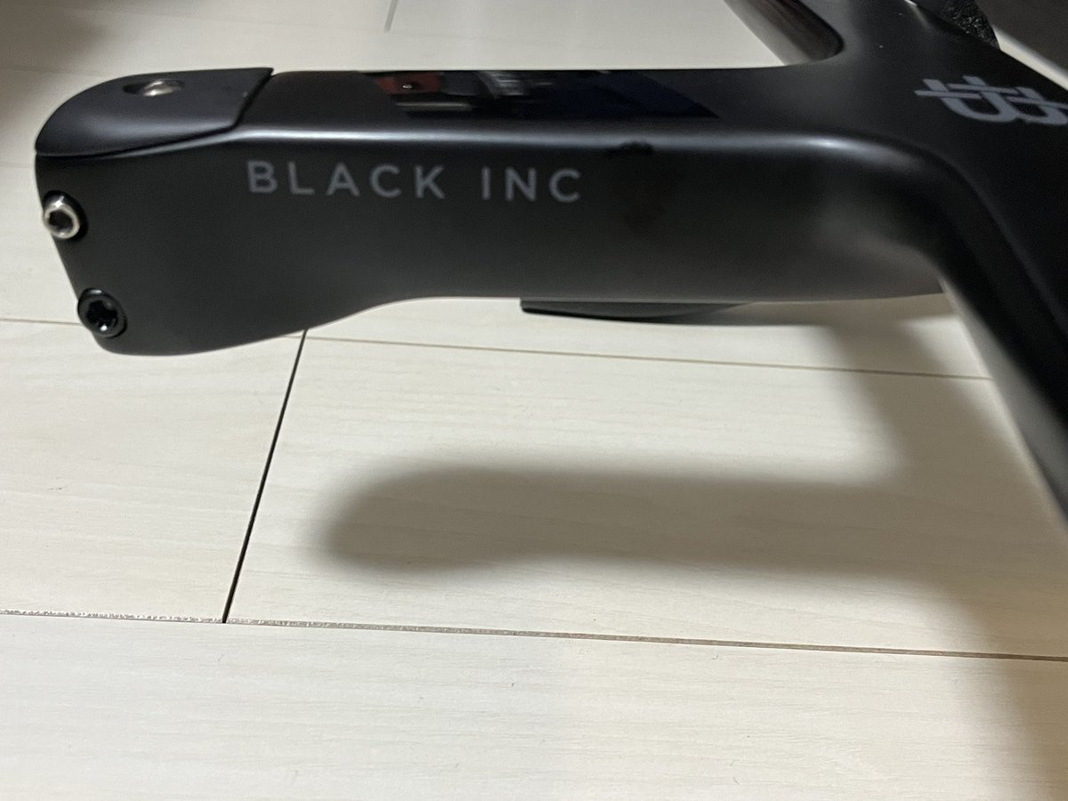 ロードバイク物販 BLACKINC 一体型ハンドル ハンドル幅380mm ステム長