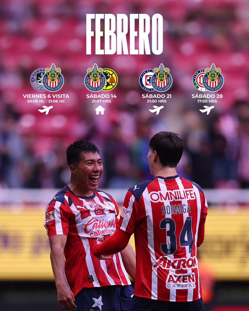 Chivas's tweet image. 🇲🇽 Así el mes de febrero del Rebaño Sagrado 👊🏻

¡Fuertes y unidos, ChivaHermanos! 🐐