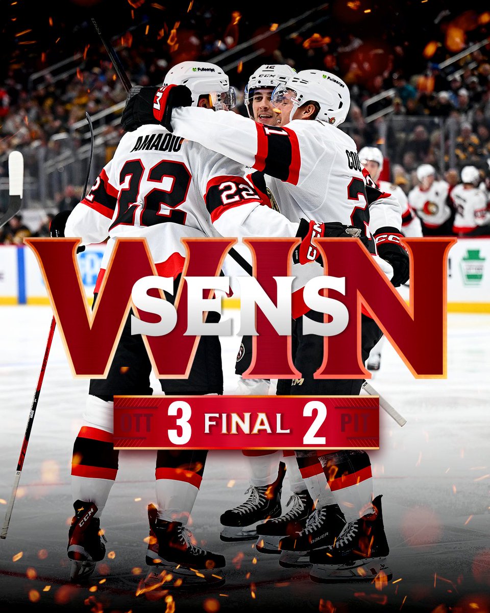 SAY IT WITH US NOW, #SENS WWWWIN‼️

#GoSensGo