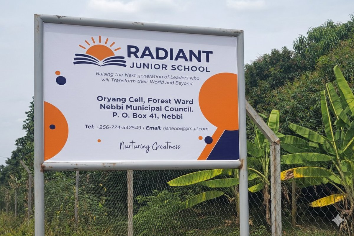 educhildug's tweet photo. A NEW BEGINNING 
Radiant Junior School is opening in the heart of Nebbi-committed to Nurturing Greatness.
📅 Opens Feb 16
📝 Registration ongoing
📞 0774 542 549
⏳ Limited slots: Baby, Middle &amp; Top Class

#RadiantJuniorSchool #NurturingGreatness #Nebbi #EarlyLearning #ECFUG https://t.co/VDtONqBNEU