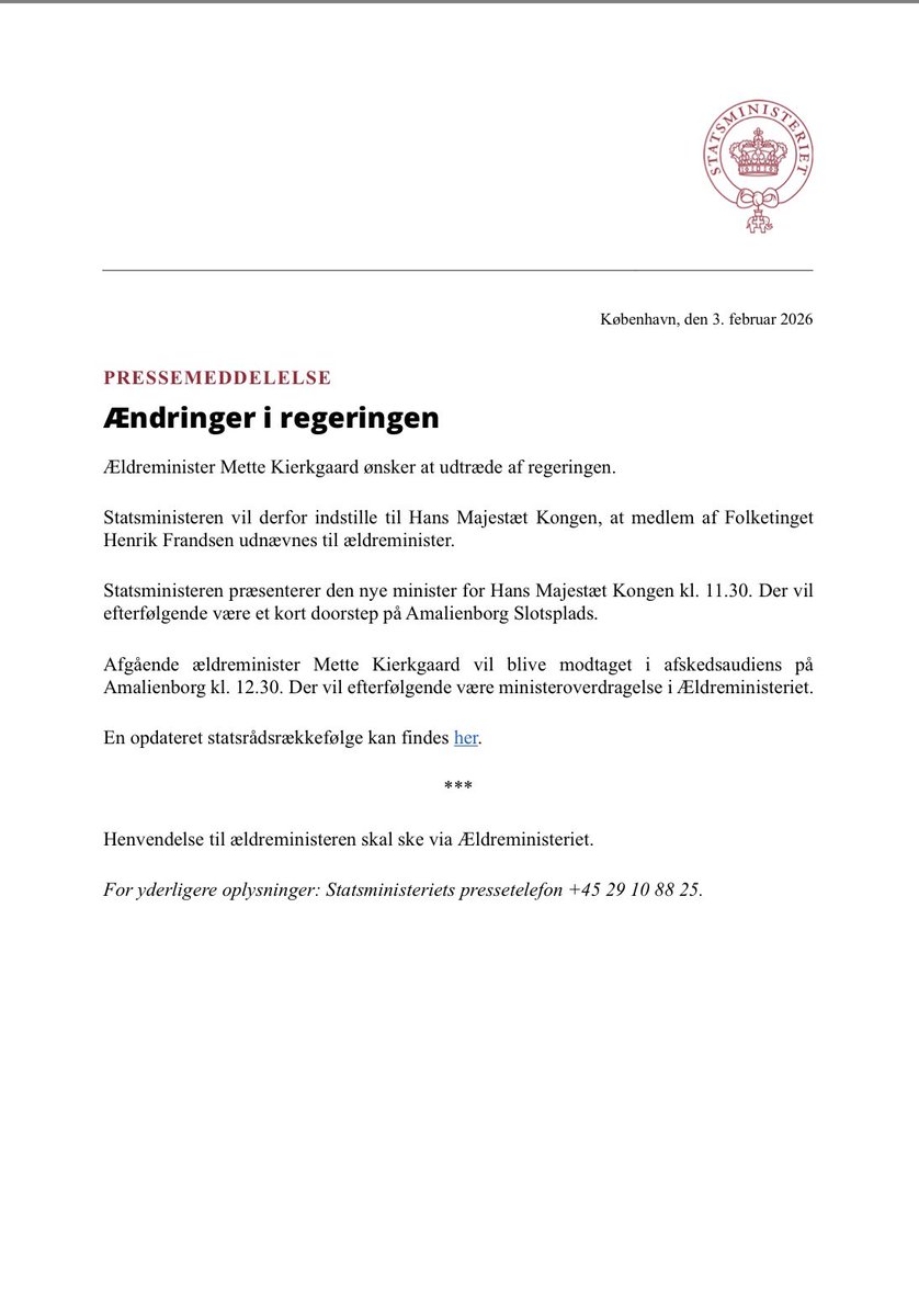 Statsministeriet tweet media