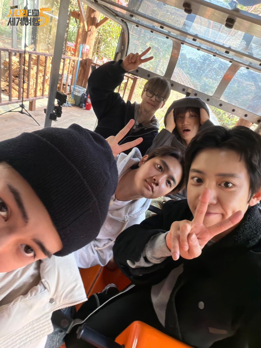 new photo of exo for 'travel the world on exo’s ladder' season 5! 🍊📸