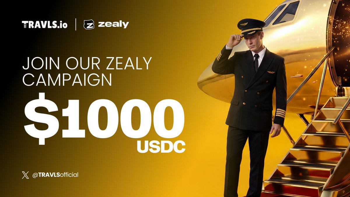 New <a href="/zealy_io/">Zealy</a>  sprint just dropped hosted by <a href="/TRAVLSofficial/">TRAVLS.IO</a> !

Rewards
$1,000 USDC total
Top contributors earn up to $50
Everyone down the leaderboard still gets paid

How to win:
• Spin the wheel
• Refer friends
• Complete simple social tasks
• Stack XP and climb the