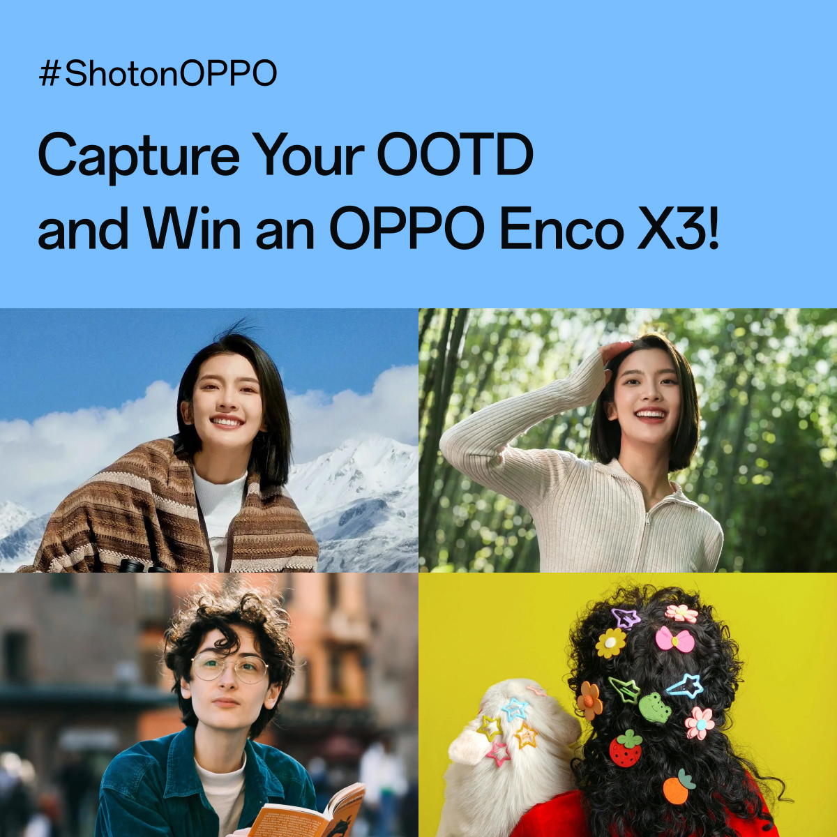 oppo's tweet photo. What's your fit? 👕👞👚🧣

For February's #ShotonOPPO contest, we'd love you to share your or your friend's fabulous OOTD photos 📸

As usual, there are fantastic prizes available! 🎁

Join via the #OPPOCommunity 🔗 https://t.co/0xqALpcnBc https://t.co/PDAWhQQDDI