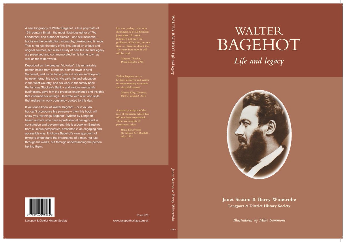 langporthistory's tweet photo. Happy birthday Walter Bagehot! Today is the bicentenary of his birth in Langport. There's a new book about him out today, called Walter Bagehot: life and legacy.  Find out why this great Victorian mind is still quoted today on finance, the constitution and the monarchy. #Bagehot https://t.co/HSbY57O9CR