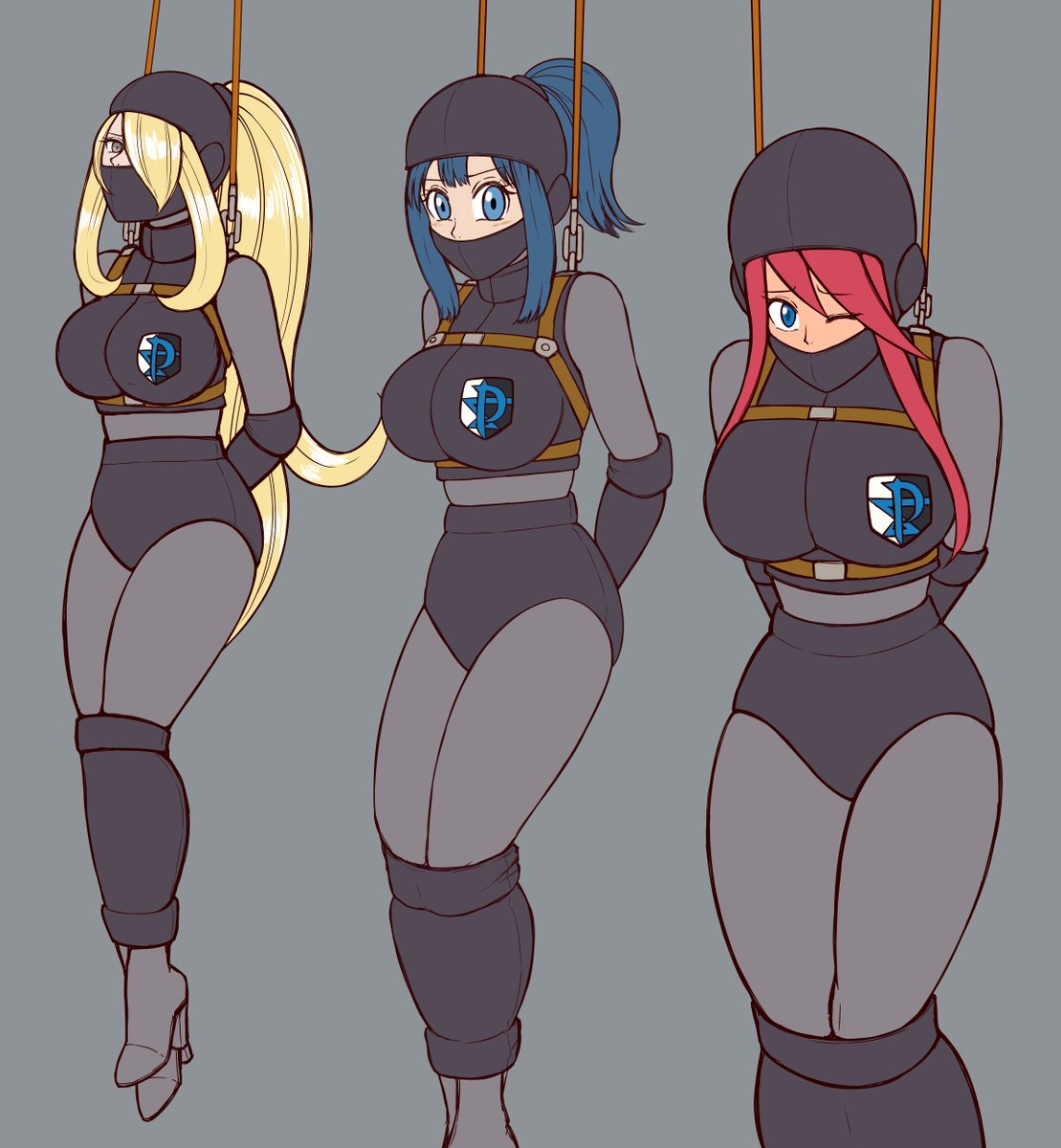 各地で捕らわれ、集められたトレーナー達 