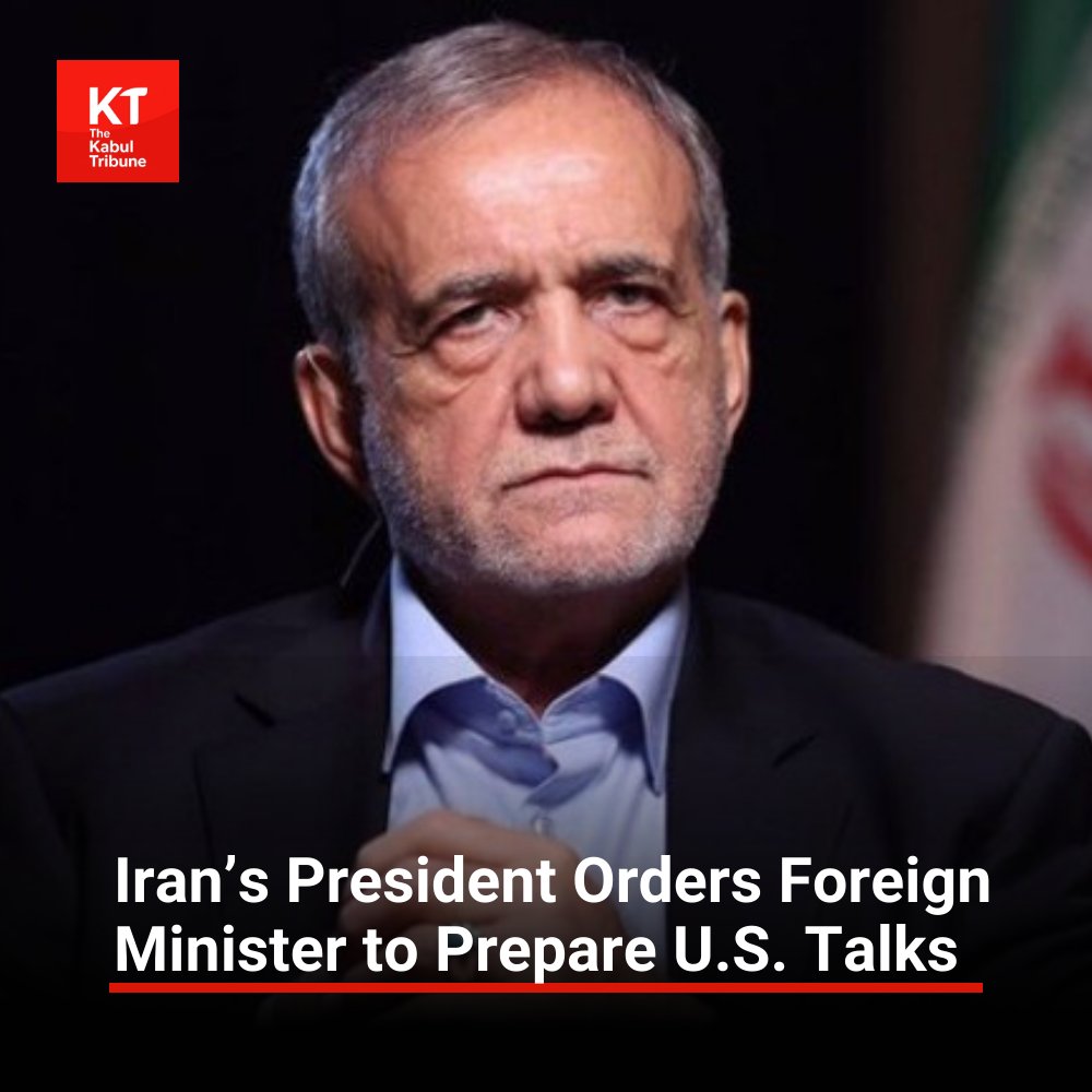 TheKabultribun's tweet image. Masoud #Pezeshkian, President of #Iran, has instructed his #Foreign Minister to prepare the #ground for #negotiations with the #United States.
thekabultribune.com/en/0005401