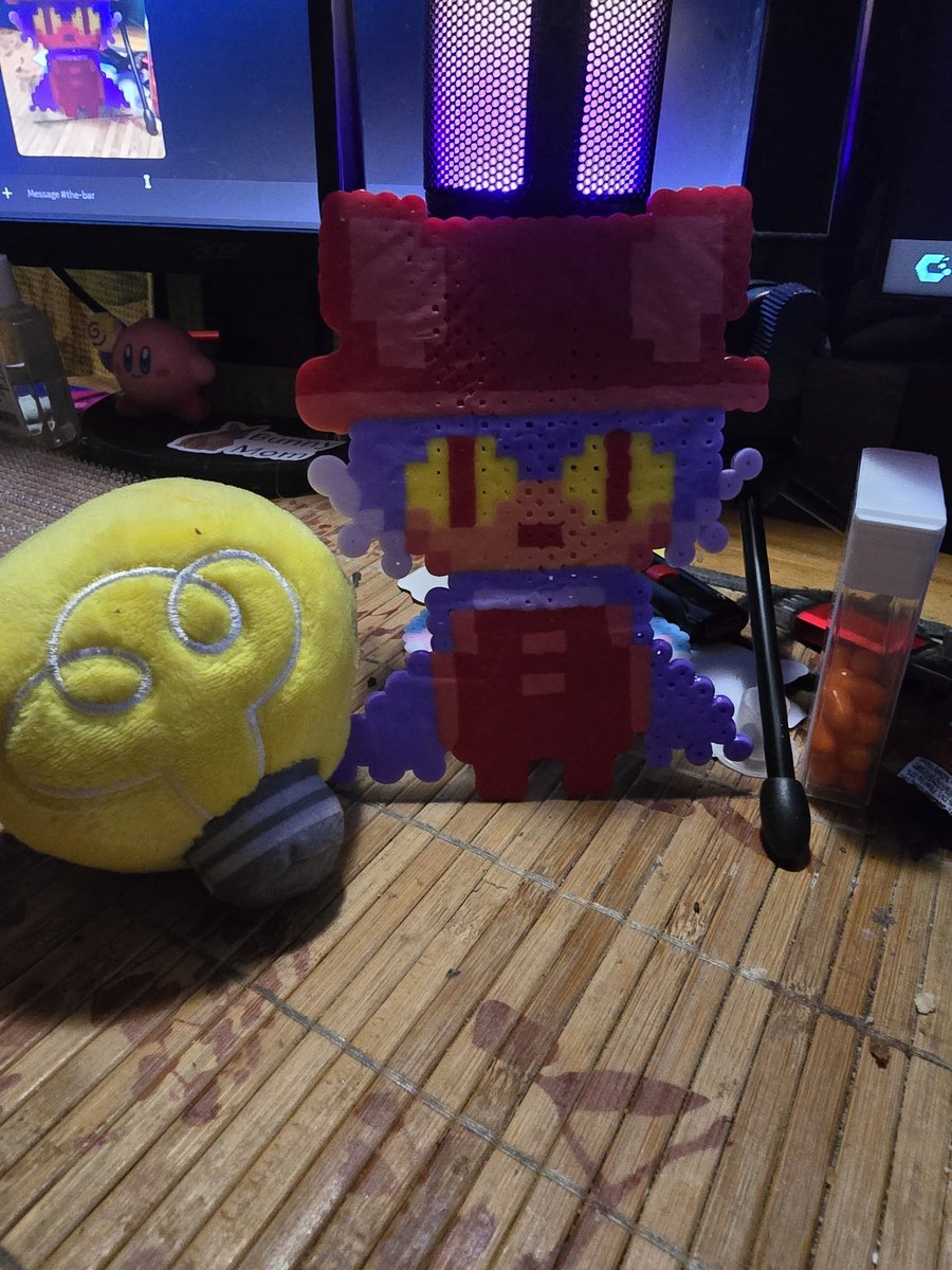 terrart1's tweet photo. hai guys long time no see i love making things with these beads,im not perfect but i like how they came out!!!! #oneshotgame https://t.co/WnvJzmmQBX