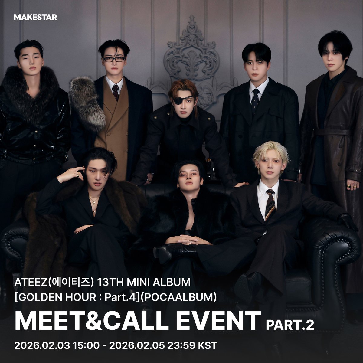 韓国対面サイン会＆ヨントン] #ATEEZ 13TH MINI ALBUM [GOLDEN HOUR