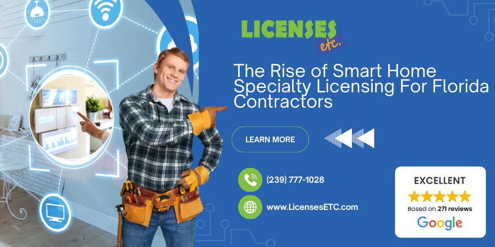 licensesetc's tweet photo. 𝗧𝗵𝗲 𝘀𝗺𝗮𝗿𝘁 𝗵𝗼𝗺𝗲 𝗺𝗮𝗿𝗸𝗲𝘁 𝗶𝗻 𝗙𝗹𝗼𝗿𝗶𝗱𝗮 𝗶𝘀 𝗯𝗼𝗼𝗺𝗶𝗻𝗴! 💡 But are you legally covered to install the latest home automation and low-voltage systems? 

Read more on our blog to get the details! https://t.co/oRoWv5hQ8b

 #licensesetc https://t.co/tkJaY8ux8Q