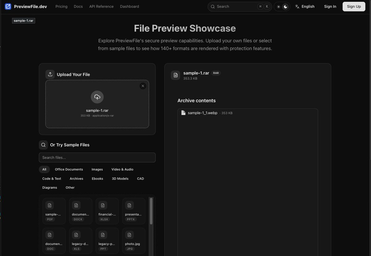 caedman_lan's tweet photo. https://t.co/ye2bfsad8l now supports previewing .zip and .rar ... more archives — unzip, browse contents, and preview files inside securely right in the browser. 
 No downloads. No risks. All client-side.
#FilePreview #SaaS #BuildInPublic https://t.co/dff5XgWAoK