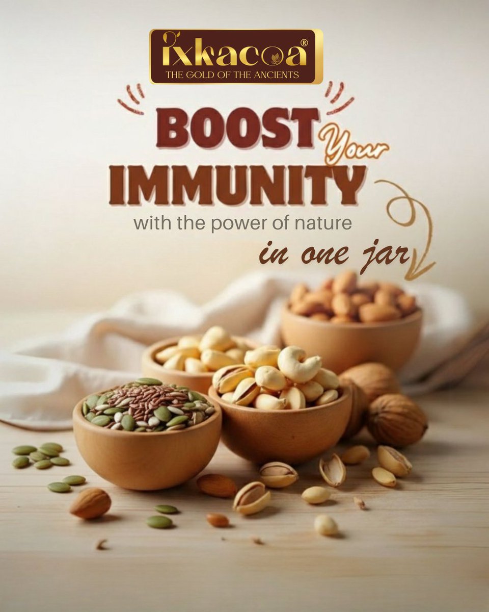 ixkacoa's tweet image. Four Nuts Walk Into a Jar… Legend Was Born
From curiosity to cart
Contact us: +91 9059942299
Visit our website: ixkacoa.com
Shop us on Amazon Prime: tinyurl.com/5dzbrmxm

#multinutbutter #nutbutters #butter #IXKACOA #Health #HealthyLiving  #nutrition #BOOST #vegan