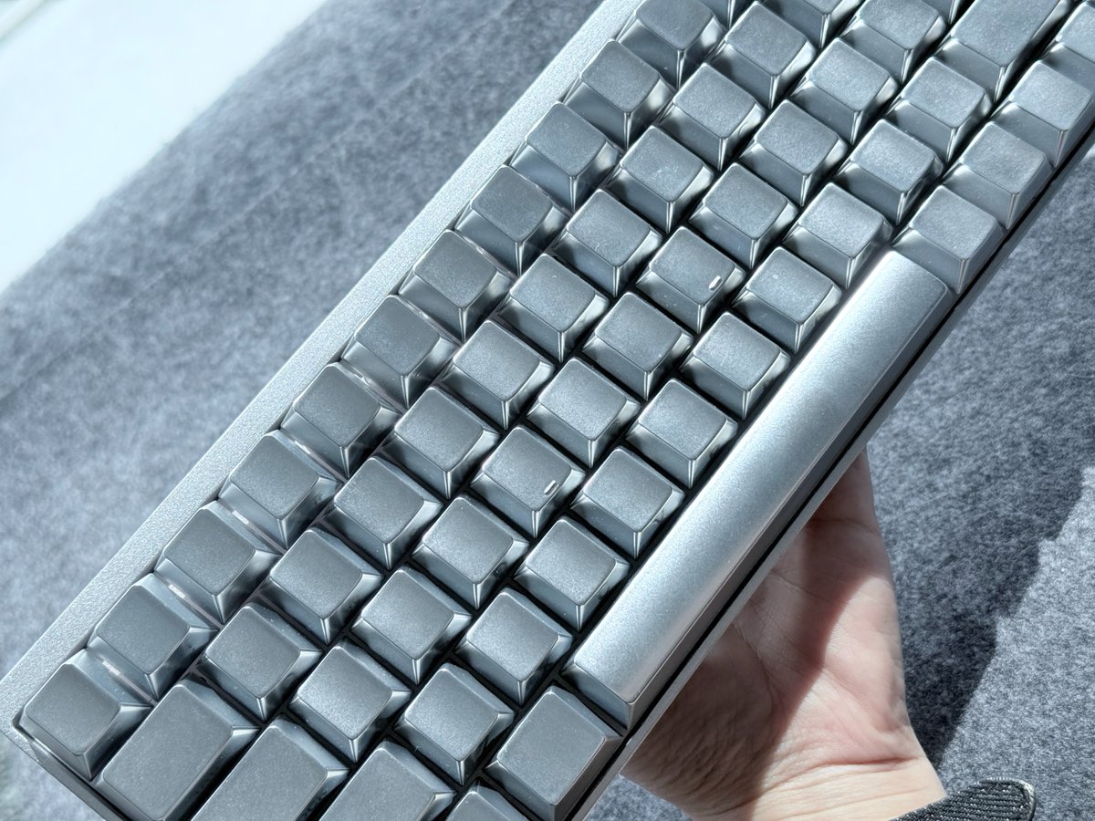 SyntechOfficial's tweet photo. Just a bit more waiting! 
Hang in there! Our team is pushing hard to finish the new silver keyboard. Thank you for your patience! https://t.co/sac9M6Ie9S
