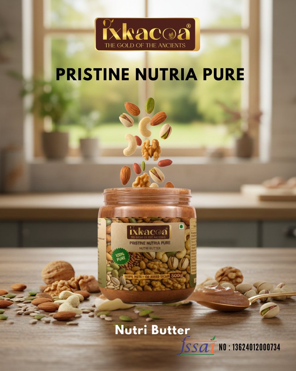 ixkacoa's tweet image. Four Nuts Walk Into a Jar… Legend Was Born
From curiosity to cart
Contact us: +91 9059942299
Visit our website: ixkacoa.com
Shop us on Amazon Prime: tinyurl.com/5dzbrmxm

#multinutbutter #nutbutters #butter #IXKACOA #Health #HealthyLiving  #nutrition #BOOST #vegan