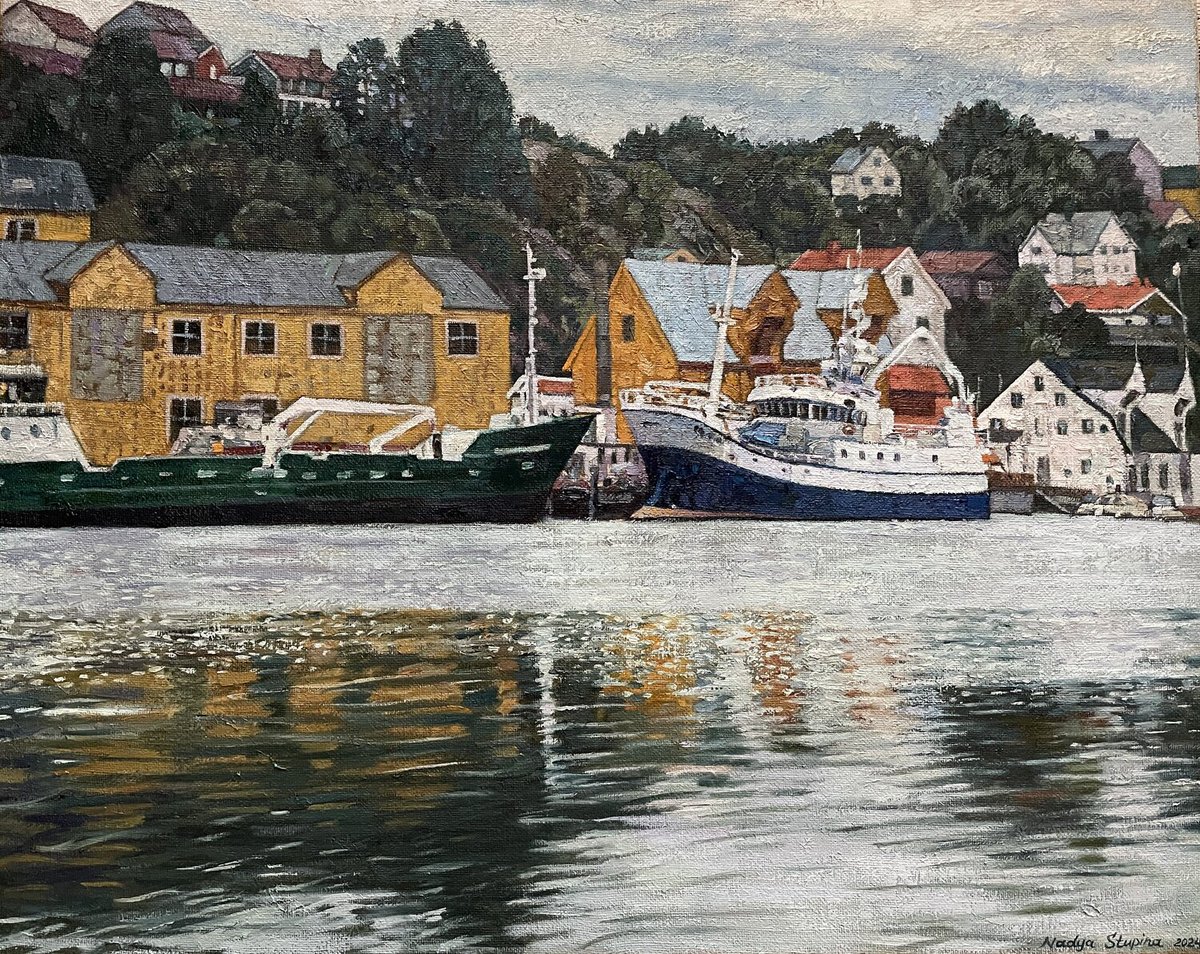 MartineArtB's tweet photo. Bonjour, good morning ☀️🌹
“Ils sont un même être en deux êtres différents ; là c'est, si je ne me trompe, la définition des amis parfaits.”
~Émile Zola ~
🎨"Yellow Harbour"
Huile sur toile par ~Nadezda Stupina~
#art #Harbour #impressionisme