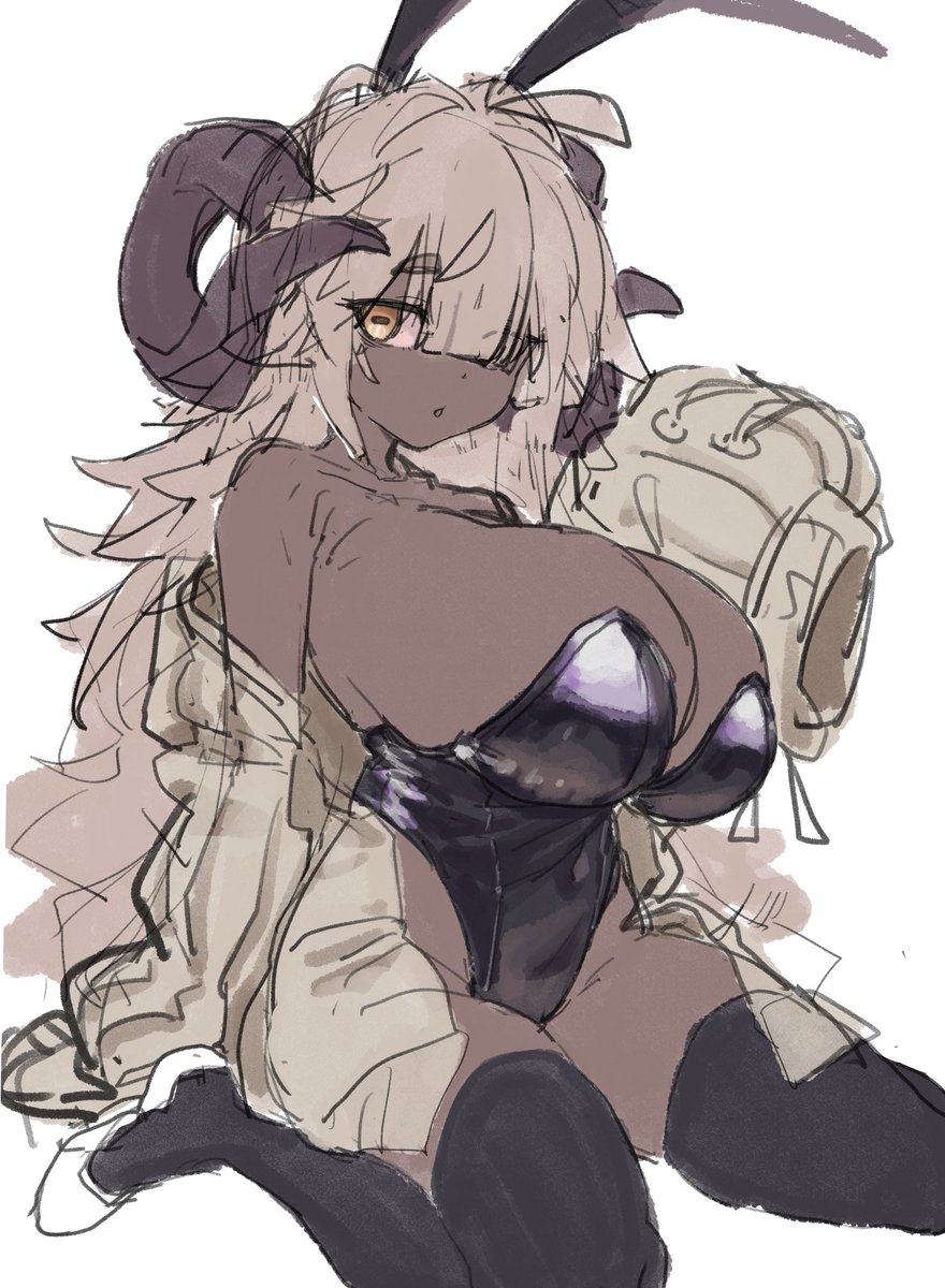 これは黒山羊目ロリ爆乳サキュバスバニー 