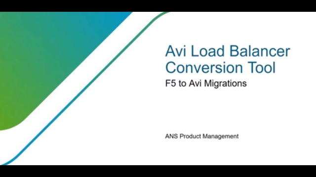 VMware Avi Load Balancer Conversion Tool | Legacy LB to Avi Conversion Tool simplifies and speeds up Avi deployments in brownfield environments, we are announcing the Avi Conversion Tool. dy.si/f2MNX82