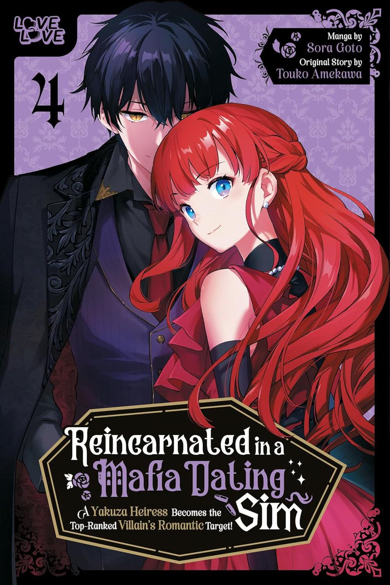 Anime Adaptation is in progress!
“Reincarnated in a Mafia Dating Sim” vol.4

Hello, I’m the original author!
The English translation of the manga adaptation will be released on March 31!

a.co/d/4gk8QO0

Manga <a href="/goto_sora/">轟斗ソラ</a> sensei

tag #akumana #あくまな /<a href="/TOKYOPOP/">TOKYOPOP</a>