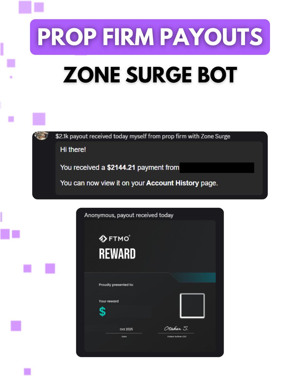 📊 Prop Firm Payouts: Trirex Zone Surge (Fully Automated)

Several Trirex Zone Surge users have achieved prop firm payouts using our fully automated MT5 Forex trading EA.

#forex #forexbot #forexea #trading #tradingbot #tradingea #mt5 #propfirm