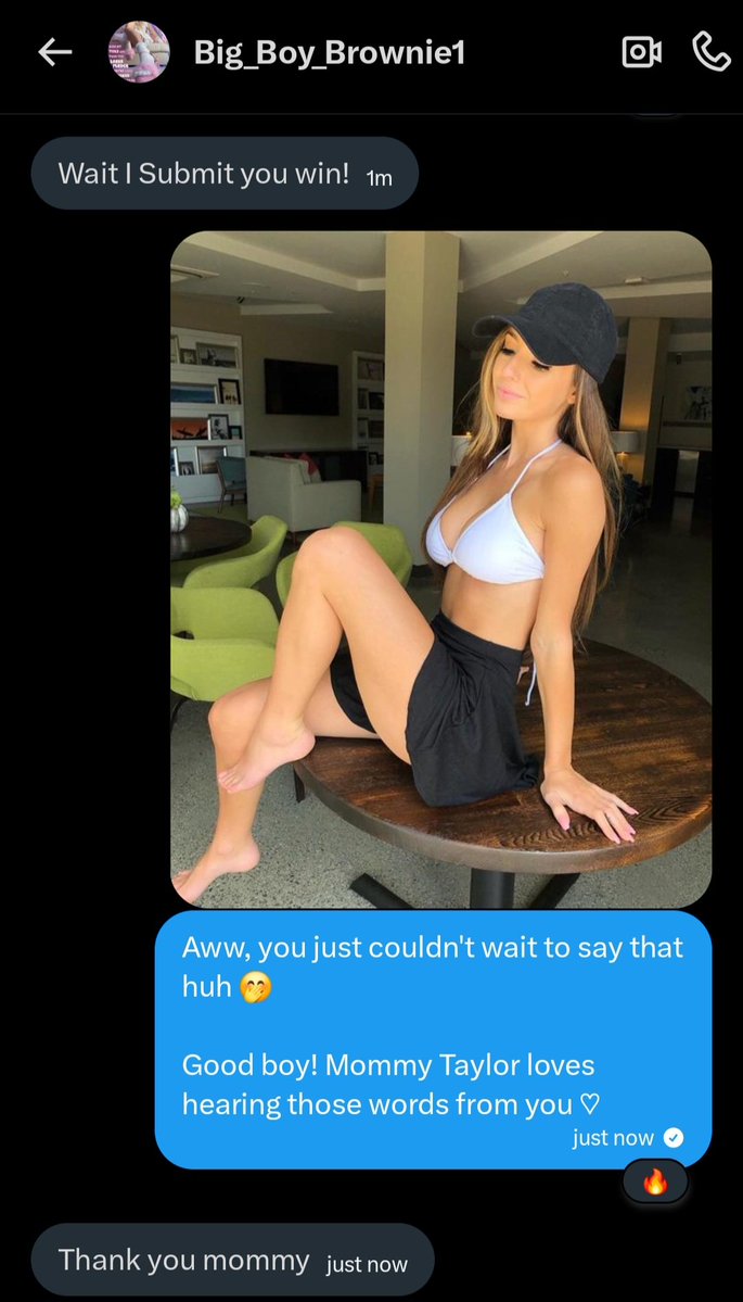 GeniusMode_'s tweet image. It didn't even take 20 minutes before @BigBoy_Brownie1 submitted in the presence of his mommy Taylor 🤭

Even though they inevitably lost, I'm sure they loved every second of it 😈💋

#wankbattle