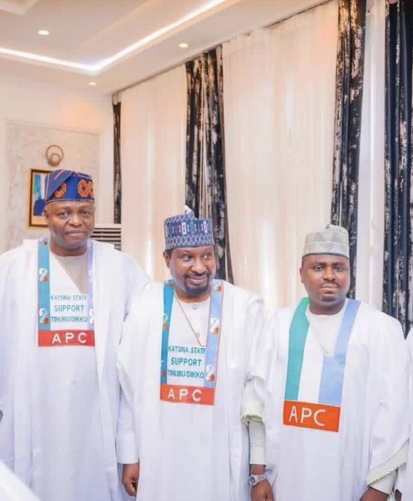 bchi_jr's tweet photo. The Deputy President of the Senate, Senator Barau I. Jibrin, alongside Hon. Nasir Bala Aminu Ja’oji and the National Chairman of the APC, Nentawe Yilwatda, attended the APC campaign rally held in Katsina State to show support for the re-election of President Bola Ahmed Tinubu. https://t.co/GRYXBv72H4