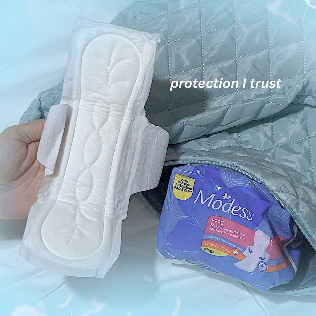 BiniMikhaOFC's tweet photo. On days that weigh a little more,
I move softer, breathe slower, and trust what cares for me.

✨ Meron na U? Modess Got U. ✨

✅Longer pad
✅Hypoallergenic topsheet
✅Instantly absorbs

Thank you @ModessAngels for easing the heaviness. 💙

#MeronNaUModessGotU
#ModessPh https://t.co/k4eyth3JVE
