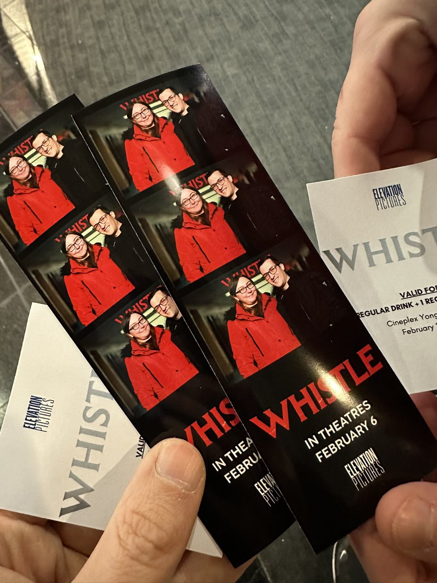 CoreyDixon33's tweet photo. Attended the advanced screening for WHISTLE tonight in Toronto at Yonge-Dundas Cineplex and all I can say is you NEED TO SEE WHISTLE when it hits theatres on Feb 6th! Corin Hardy did a fantastic job bringing this film to life with the talented Owen Egerton as writer. 

The movie was outstanding and takes your ordinary blood and gore to the next level. You definitely won’t want to miss this! Everything from the characters, over all setting / scenery was spot on. Keeps you on the edge of your seat! Special thank you to @Elevation_Pics for the invite! 

I had the opportunity of working as the set medic / medical advisory for this film and I can tell you that all the crew and cast put a lot of effort into this one! So GO SEE IT IN THEATRES FEB 6th ! 😈🙌👏