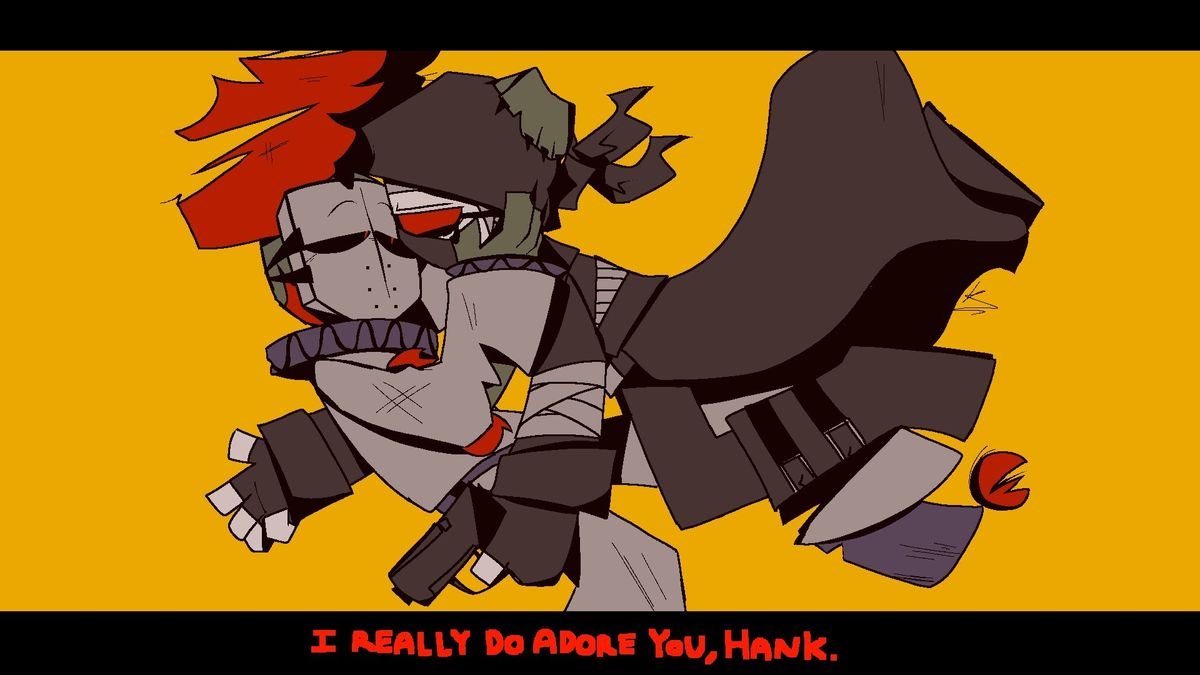 remake of a drawing from 4-5 years ago.. the detailed one is the new one
slight body horror warning

#madnesscombat