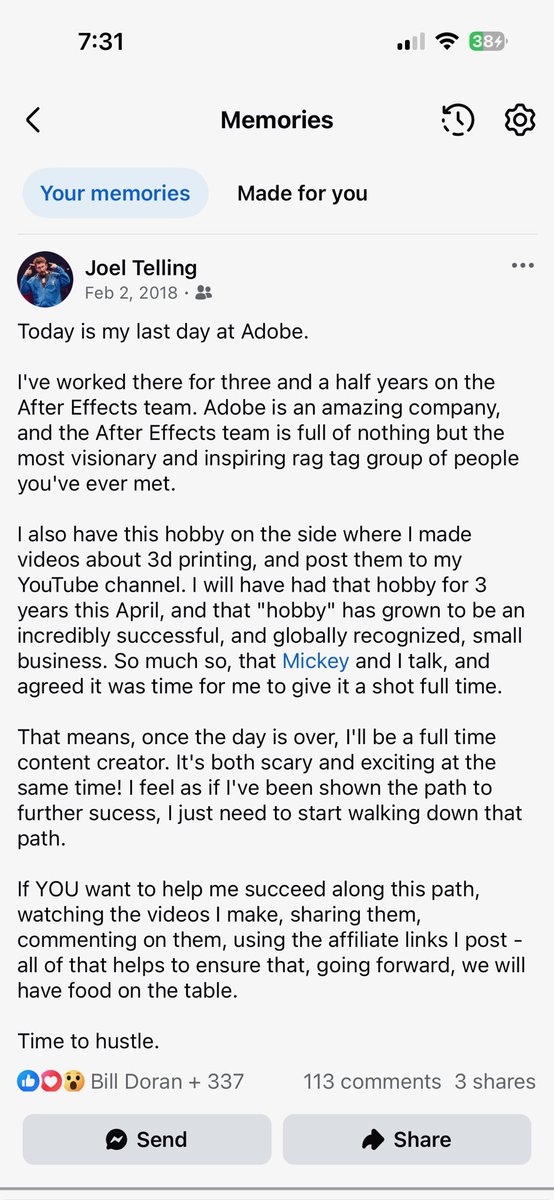 Joel Telling - 3D Printing Nerd ✋ tweet media