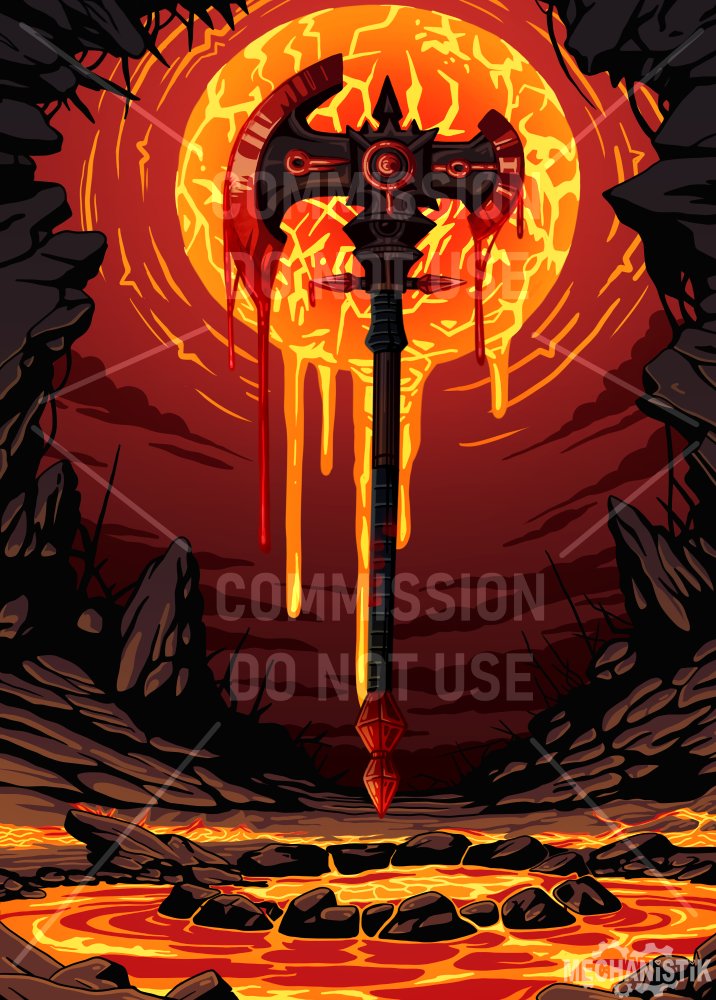 a commission for some magic cards for tautology.systems (on bluesky) this is something i haven't done before but it was fun to work  on! thank you so much for the comm! ♡