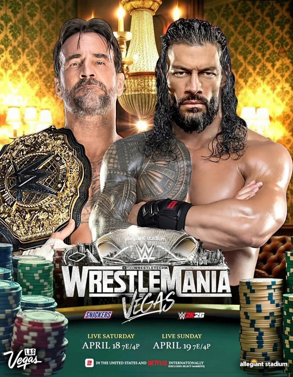 YOUR OFFICIAL MAIN EVENT FOR WRESTLEMANIA 42 IS SET

🔥🔥🔥🔥🔥🔥🔥🔥🔥🔥🔥🔥

#WWERAW