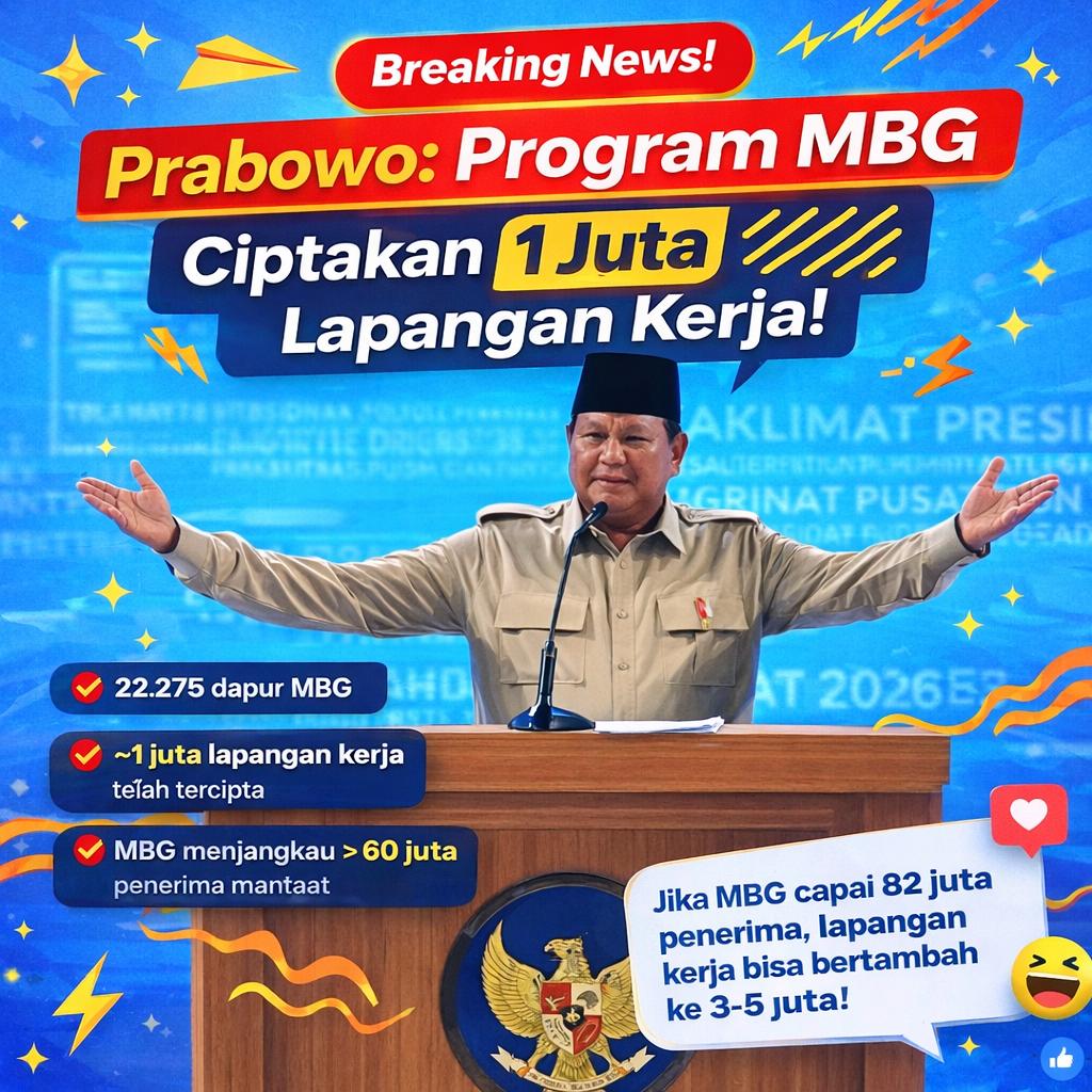 MBG serap jutaan lapangan kerja, semoga penerima MBG makin banyak dan otomatis lapangan kerja yang tersedia juga makin banyak #MBG

Morningggg Denada Part4 18:00 WIB